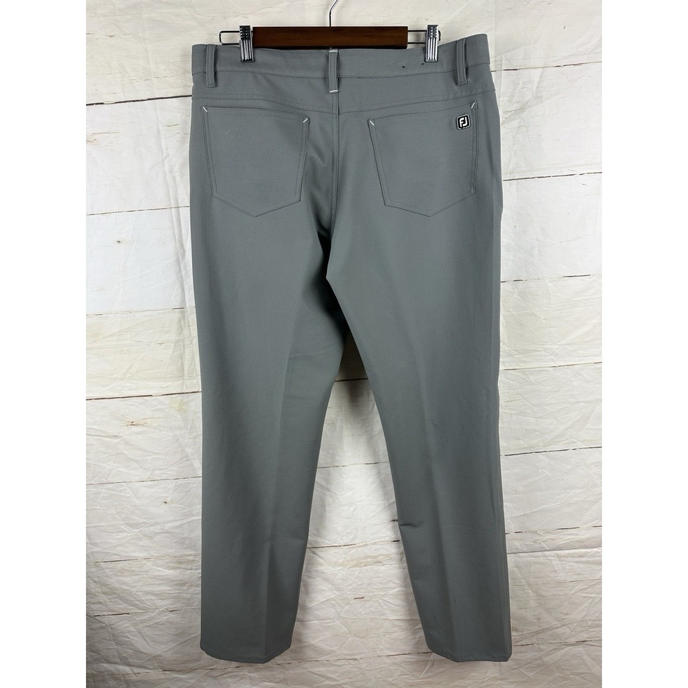 FOOTJOY 5 Pocket Athletic Fit Gray Performance Golf Pants Sz 35x32